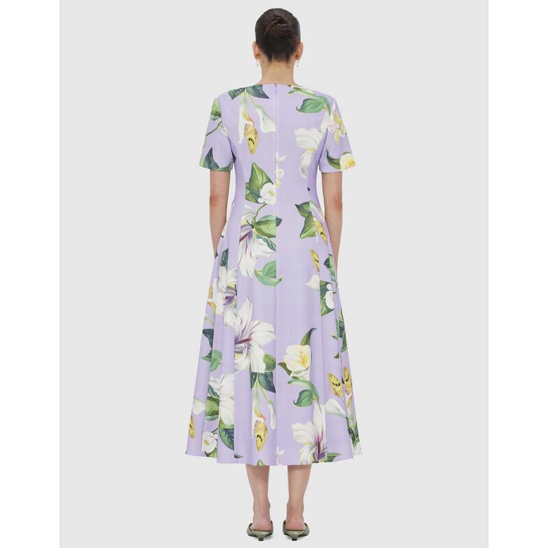 LEO LIN Caroline Short Sleeve Midi Dress image number 1